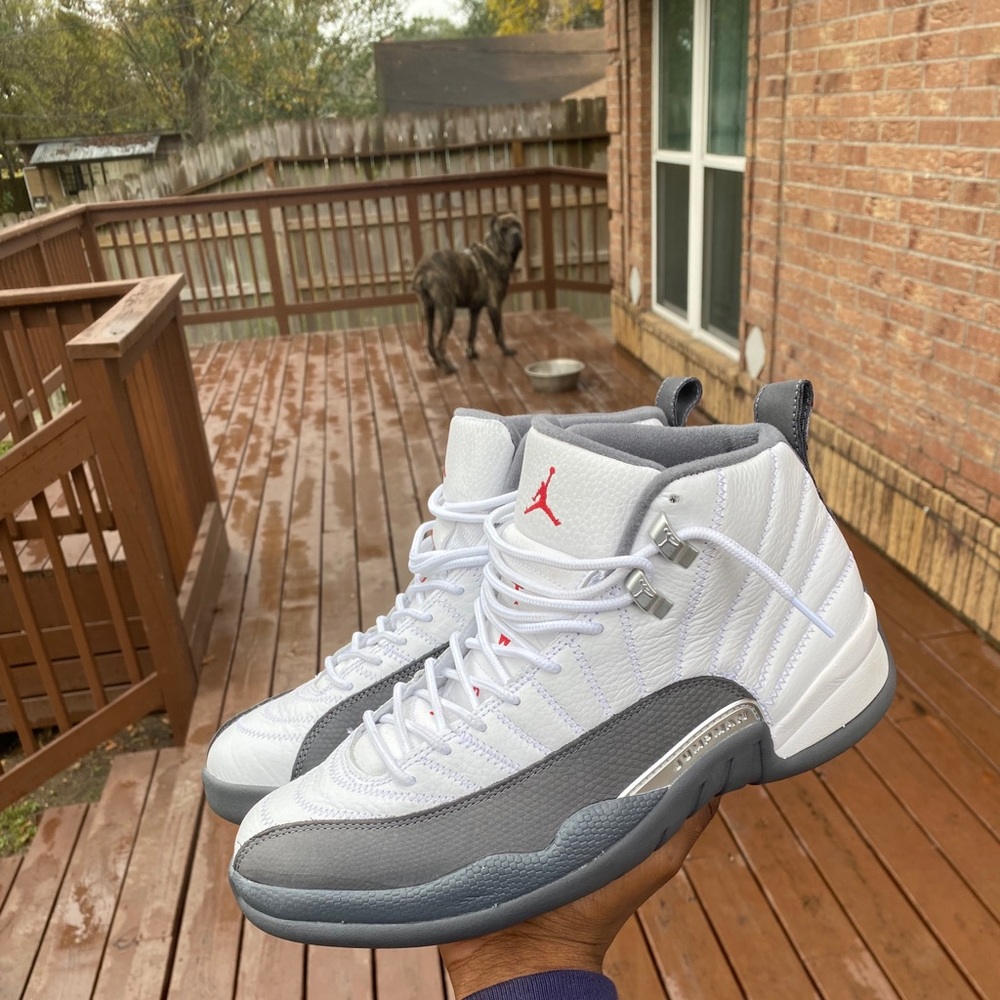 Air Jordan 12 White Grey 2019